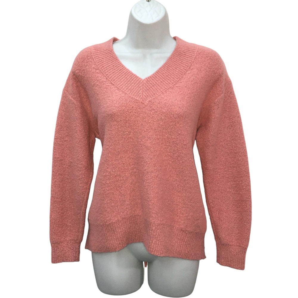 OLD NAVY V-Neck Pink Gray Blend Sweater - Women’s Small